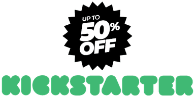 Kickstarter up to 50% off